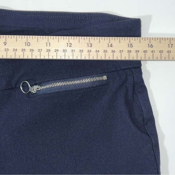 Rafaella Woman's Navy Chinos Stretch Pull On Pants Sz 10 - Picture 10 of 11